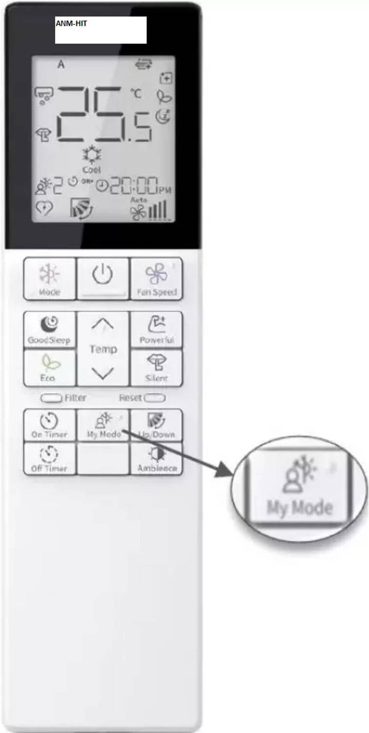 Hitachi Original AC Remote – ANM Remote Compatible with All Hitachi Split Air Conditioners