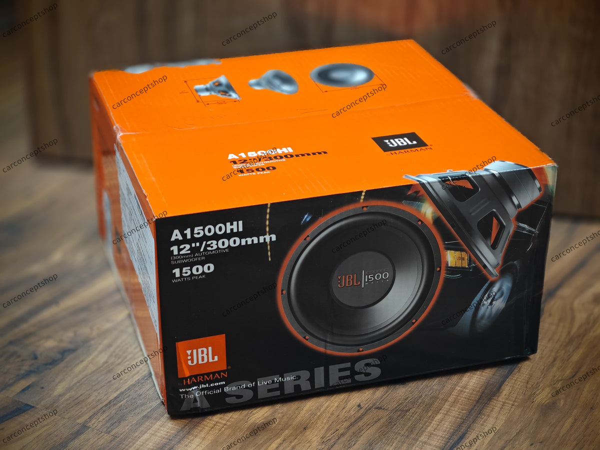 JBL A1500HI 12" Subwoofer - 1500W Peak, 325W RMS, Deep Bass
