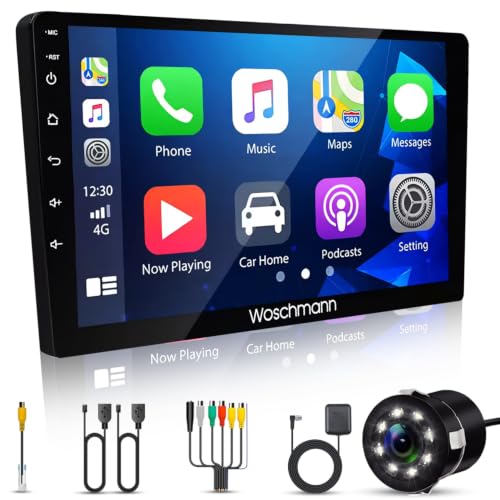 Woschmann 9 Inch Android 12 Double DIN Car Stereo GPS